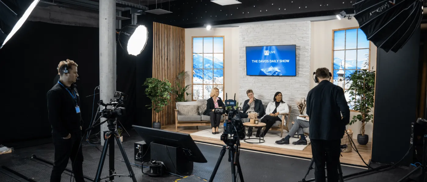 Event Production for The FT Live Studio in Davos
