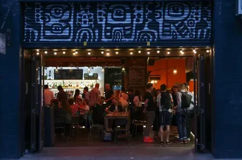 Entrance of Doodle Bar druid street london