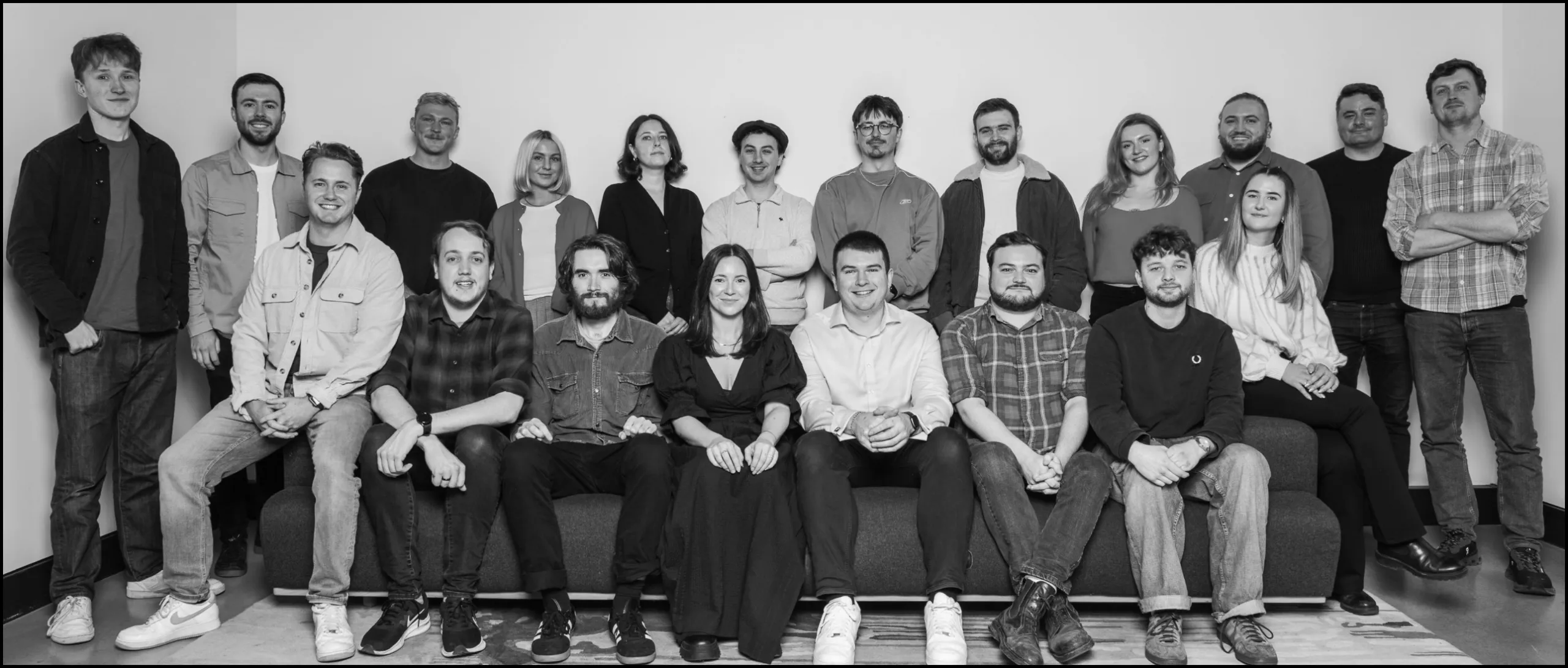 Group photo of the whole team at London Filmed