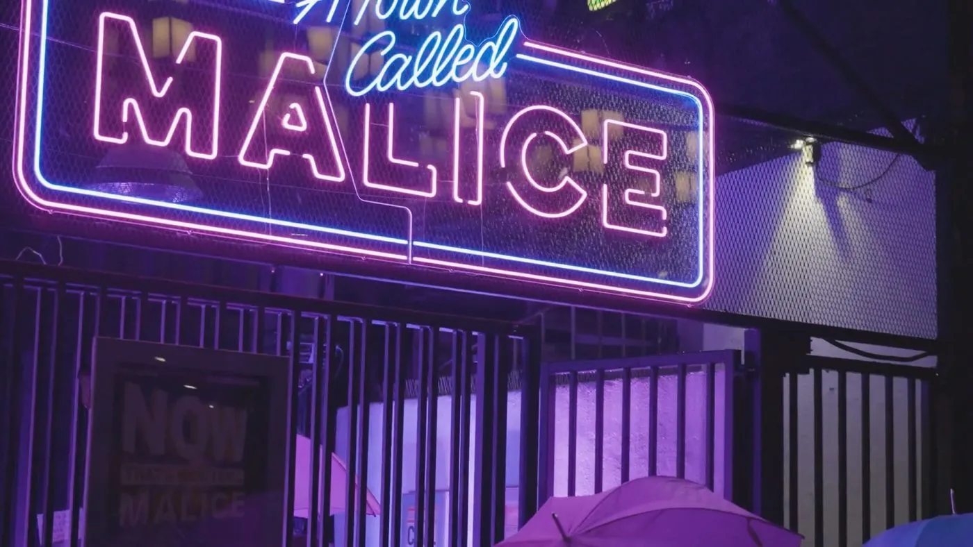 Neon logo lights